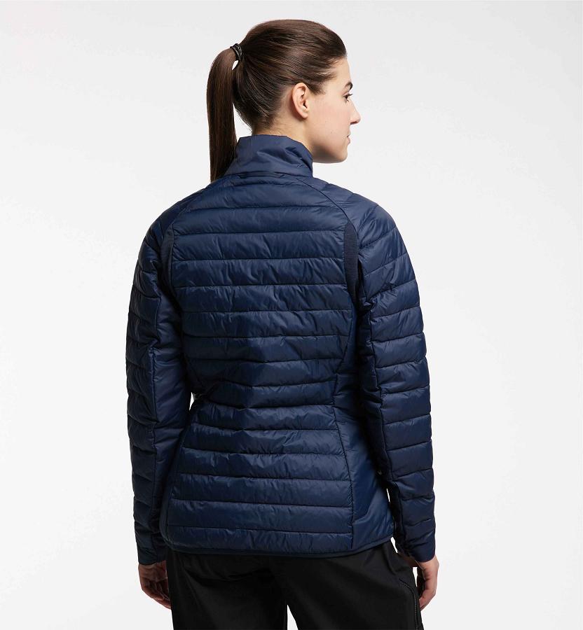 Haglöfs Womens Spire Mimic Down Jacket Dark Blue New Zealand 37682OSDF
